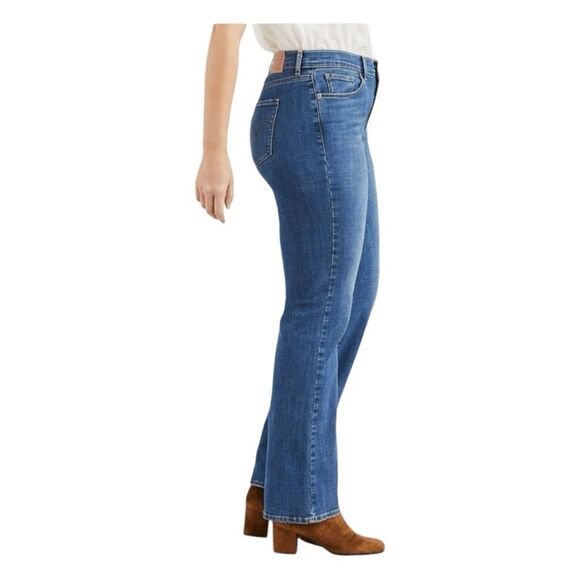 Levi's 315 Booty Shaping Bootcut Jeans Blue Dark Wash High Rise Stretch 31 - Picture 2 of 12